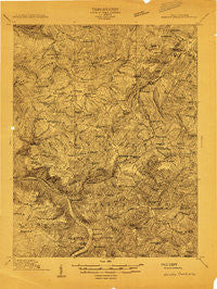 Meadow Creek West Virginia Historical topographic map, 1:48000 scale, 15 X 15 Minute, Year 1912