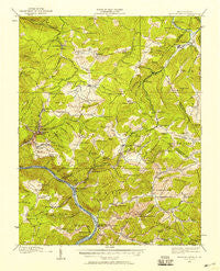 Meadow Creek West Virginia Historical topographic map, 1:62500 scale, 15 X 15 Minute, Year 1912