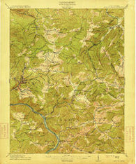Meadow Creek West Virginia Historical topographic map, 1:62500 scale, 15 X 15 Minute, Year 1915
