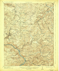Meadow Creek West Virginia Historical topographic map, 1:62500 scale, 15 X 15 Minute, Year 1915