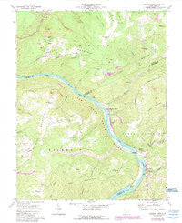 Meadow Creek West Virginia Historical topographic map, 1:24000 scale, 7.5 X 7.5 Minute, Year 1969