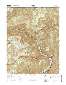 Meadow Creek West Virginia Historical topographic map, 1:24000 scale, 7.5 X 7.5 Minute, Year 2014