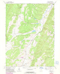 Medley West Virginia Historical topographic map, 1:24000 scale, 7.5 X 7.5 Minute, Year 1967