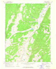 Medley West Virginia Historical topographic map, 1:24000 scale, 7.5 X 7.5 Minute, Year 1967