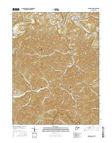 Middlebourne West Virginia Current topographic map, 1:24000 scale, 7.5 X 7.5 Minute, Year 2016