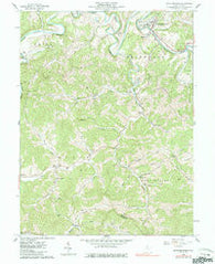 Middlebourne West Virginia Historical topographic map, 1:24000 scale, 7.5 X 7.5 Minute, Year 1960