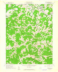 Middlebourne West Virginia Historical topographic map, 1:24000 scale, 7.5 X 7.5 Minute, Year 1960