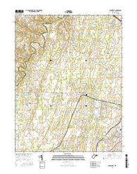 Middleway West Virginia Current topographic map, 1:24000 scale, 7.5 X 7.5 Minute, Year 2016
