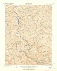 Midkiff West Virginia Historical topographic map, 1:62500 scale, 15 X 15 Minute, Year 1907