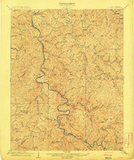 Midkiff West Virginia Historical topographic map, 1:62500 scale, 15 X 15 Minute, Year 1909
