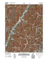 Milam West Virginia Historical topographic map, 1:24000 scale, 7.5 X 7.5 Minute, Year 2011