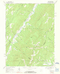Milam West Virginia Historical topographic map, 1:24000 scale, 7.5 X 7.5 Minute, Year 1967