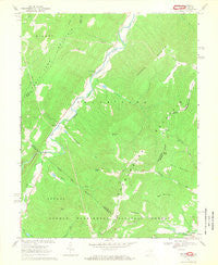 Milam West Virginia Historical topographic map, 1:24000 scale, 7.5 X 7.5 Minute, Year 1967