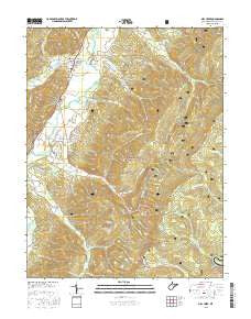 Mill Creek West Virginia Current topographic map, 1:24000 scale, 7.5 X 7.5 Minute, Year 2016