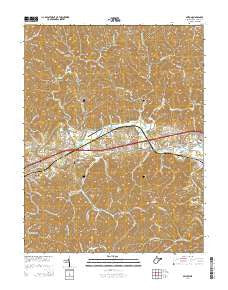 Milton West Virginia Historical topographic map, 1:24000 scale, 7.5 X 7.5 Minute, Year 2014
