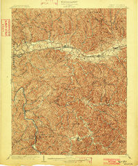 Milton West Virginia Historical topographic map, 1:62500 scale, 15 X 15 Minute, Year 1902