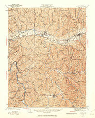Milton West Virginia Historical topographic map, 1:62500 scale, 15 X 15 Minute, Year 1931