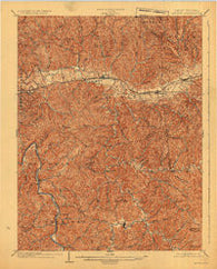 Milton West Virginia Historical topographic map, 1:62500 scale, 15 X 15 Minute, Year 1902