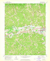 Milton West Virginia Historical topographic map, 1:24000 scale, 7.5 X 7.5 Minute, Year 1972