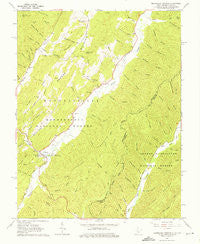 Minnehaha Springs West Virginia Historical topographic map, 1:24000 scale, 7.5 X 7.5 Minute, Year 1962