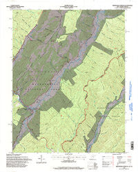 Minnehaha Springs West Virginia Historical topographic map, 1:24000 scale, 7.5 X 7.5 Minute, Year 1995