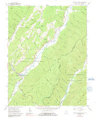 Minnehaha Springs West Virginia Historical topographic map, 1:24000 scale, 7.5 X 7.5 Minute, Year 1962