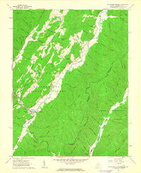 Minnehaha Springs West Virginia Historical topographic map, 1:24000 scale, 7.5 X 7.5 Minute, Year 1962