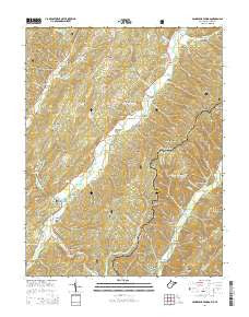 Minnehaha Springs West Virginia Historical topographic map, 1:24000 scale, 7.5 X 7.5 Minute, Year 2014