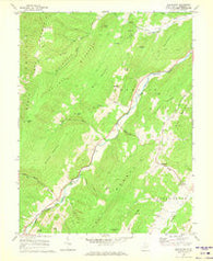 Moatstown West Virginia Historical topographic map, 1:24000 scale, 7.5 X 7.5 Minute, Year 1968