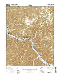 Montgomery West Virginia Historical topographic map, 1:24000 scale, 7.5 X 7.5 Minute, Year 2014