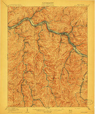 Montgomery West Virginia Historical topographic map, 1:62500 scale, 15 X 15 Minute, Year 1910