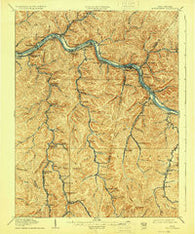 Montgomery West Virginia Historical topographic map, 1:62500 scale, 15 X 15 Minute, Year 1910