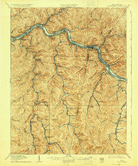 Montgomery West Virginia Historical topographic map, 1:62500 scale, 15 X 15 Minute, Year 1910
