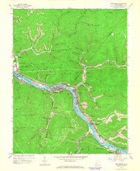 Montgomery West Virginia Historical topographic map, 1:24000 scale, 7.5 X 7.5 Minute, Year 1965