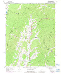 Montrose West Virginia Historical topographic map, 1:24000 scale, 7.5 X 7.5 Minute, Year 1969