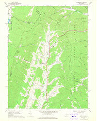 Montrose West Virginia Historical topographic map, 1:24000 scale, 7.5 X 7.5 Minute, Year 1969