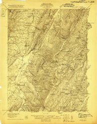 Moorefield West Virginia Historical topographic map, 1:48000 scale, 15 X 15 Minute, Year 1921