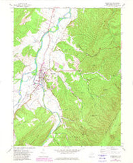 Moorefield West Virginia Historical topographic map, 1:24000 scale, 7.5 X 7.5 Minute, Year 1970