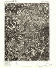 Morgantown North West Virginia Historical topographic map, 1:24000 scale, 7.5 X 7.5 Minute, Year 1976