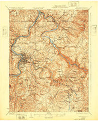 Morgantown West Virginia Historical topographic map, 1:62500 scale, 15 X 15 Minute, Year 1925