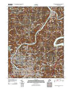 Morgantown North West Virginia Historical topographic map, 1:24000 scale, 7.5 X 7.5 Minute, Year 2011