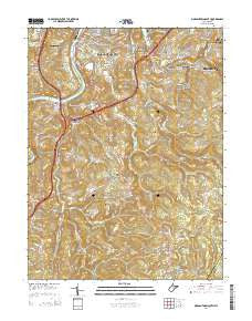 Morgantown South West Virginia Historical topographic map, 1:24000 scale, 7.5 X 7.5 Minute, Year 2014
