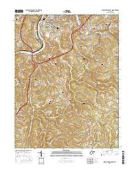Morgantown South West Virginia Current topographic map, 1:24000 scale, 7.5 X 7.5 Minute, Year 2016
