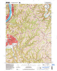 Moundsville West Virginia Historical topographic map, 1:24000 scale, 7.5 X 7.5 Minute, Year 1997