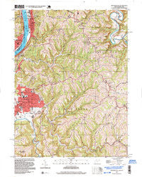 Moundsville West Virginia Historical topographic map, 1:24000 scale, 7.5 X 7.5 Minute, Year 1997
