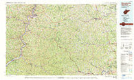 Moundsville West Virginia Historical topographic map, 1:100000 scale, 30 X 60 Minute, Year 1984