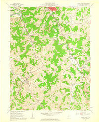 Mount Clare West Virginia Historical topographic map, 1:24000 scale, 7.5 X 7.5 Minute, Year 1961