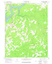 Mount Nebo West Virginia Historical topographic map, 1:24000 scale, 7.5 X 7.5 Minute, Year 1969