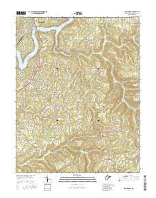 Mount Nebo West Virginia Current topographic map, 1:24000 scale, 7.5 X 7.5 Minute, Year 2016