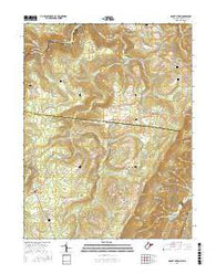 Mount Storm West Virginia Current topographic map, 1:24000 scale, 7.5 X 7.5 Minute, Year 2016